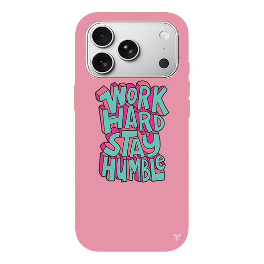 Work Hard Lansman Model İçi Kadife Silikon Telefon Kılıfı