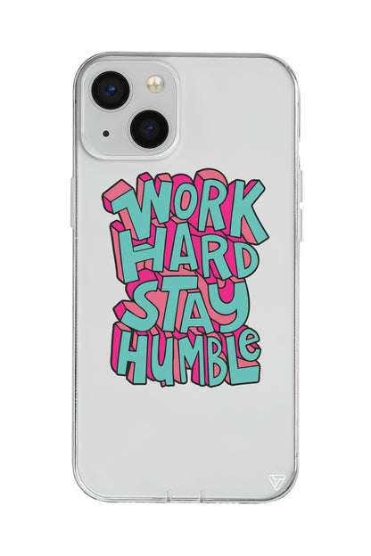 Work Hard Lansman Model İçi Kadife Silikon Telefon Kılıfı – Plus Serisine Özel