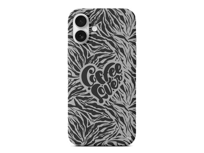 Coffee Lover Lansman Model İçi Kadife Silikon Telefon Kılıfı – Plus Serisine Özel