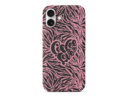 Coffee Lover Lansman Model İçi Kadife Silikon Telefon Kılıfı – Plus Serisine Özel