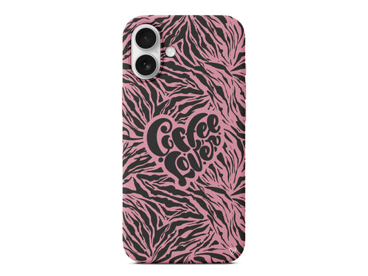 Coffee Lover Lansman Model İçi Kadife Silikon Telefon Kılıfı – Plus Serisine Özel