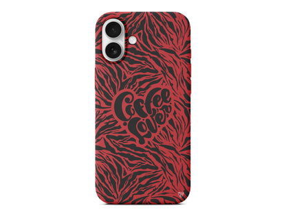 Coffee Lover Lansman Model İçi Kadife Silikon Telefon Kılıfı – Plus Serisine Özel