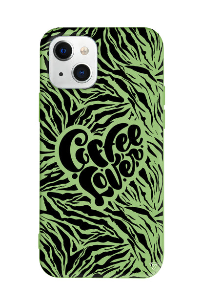 Coffee Lover Lansman Model İçi Kadife Silikon Telefon Kılıfı – Plus Serisine Özel