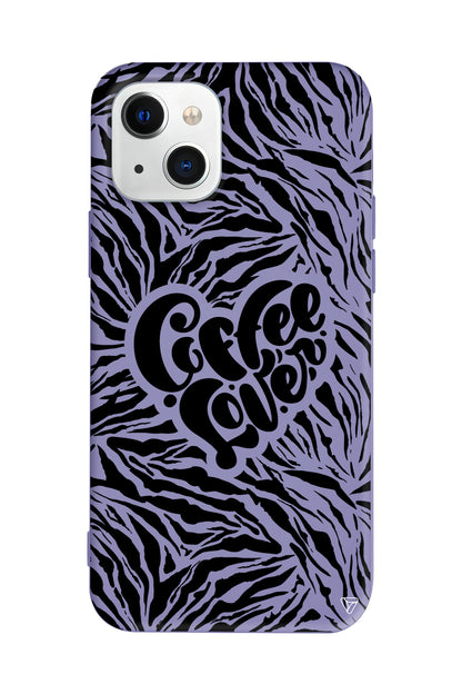 Coffee Lover Lansman Model İçi Kadife Silikon Telefon Kılıfı – Plus Serisine Özel