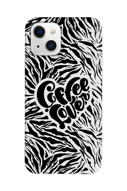 Coffee Lover Lansman Model İçi Kadife Silikon Telefon Kılıfı – Plus Serisine Özel