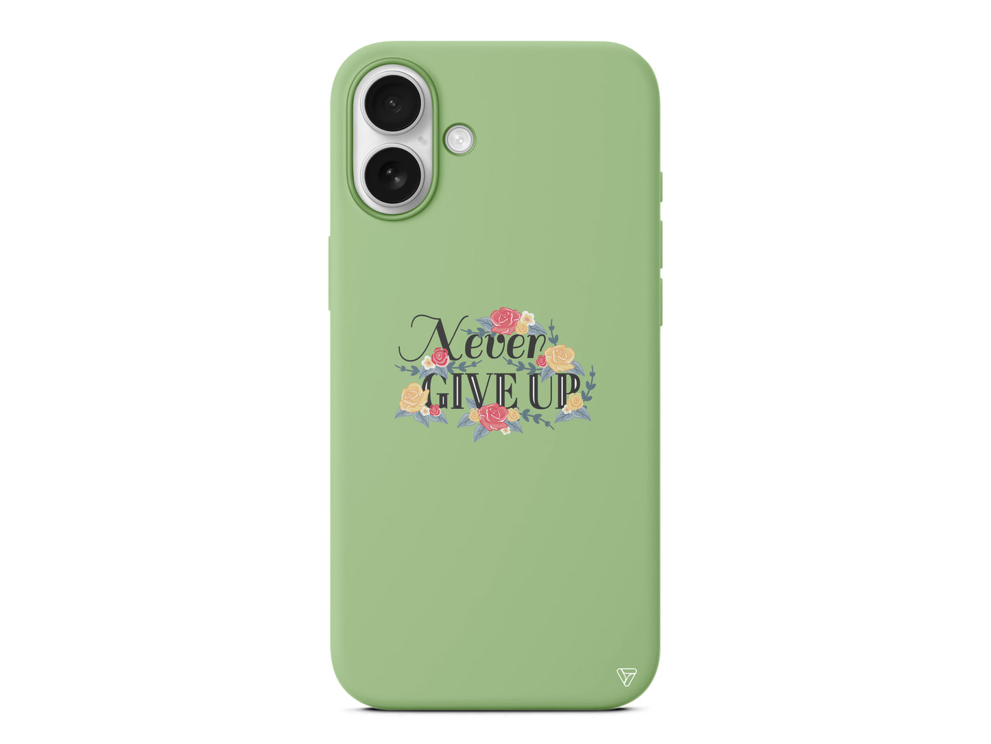 Never Give Up 2 Lansman Model İçi Kadife Silikon Telefon Kılıfı – Plus Serisine Özel