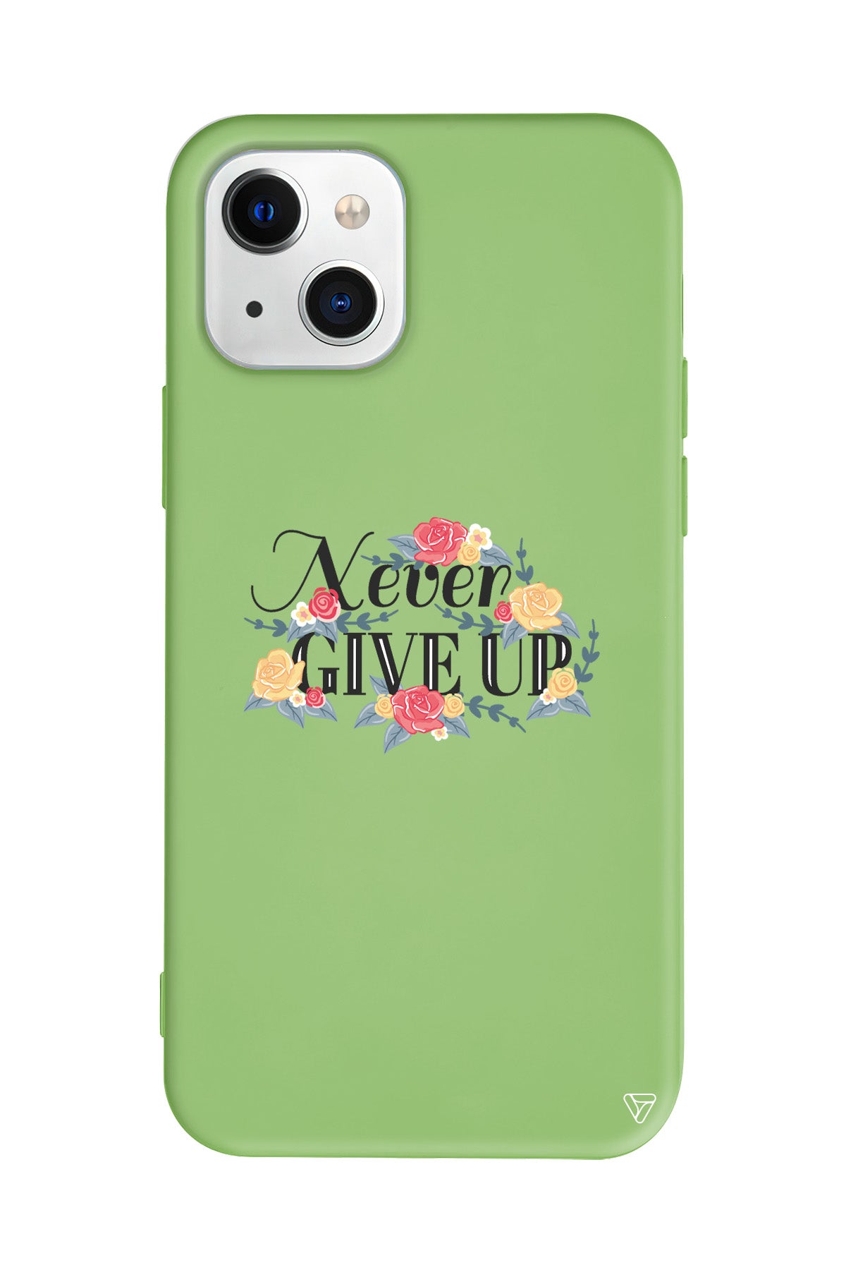 Never Give Up 2 Lansman Model İçi Kadife Silikon Telefon Kılıfı – Plus Serisine Özel