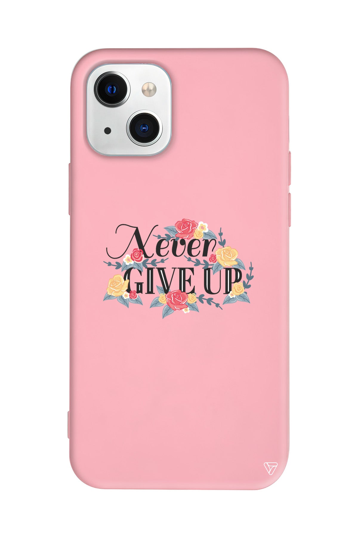 Never Give Up 2 Lansman Model İçi Kadife Silikon Telefon Kılıfı – Plus Serisine Özel