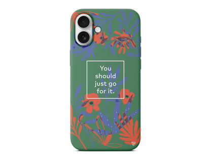 Just Go For it Lansman Model İçi Kadife Silikon Telefon Kılıfı – Plus Serisine Özel