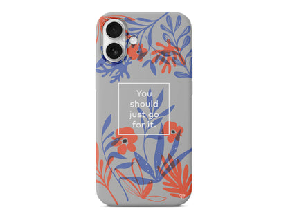 Just Go For it Lansman Model İçi Kadife Silikon Telefon Kılıfı – Plus Serisine Özel