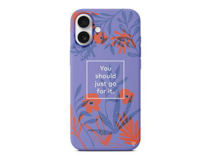 Just Go For it Lansman Model İçi Kadife Silikon Telefon Kılıfı – Plus Serisine Özel