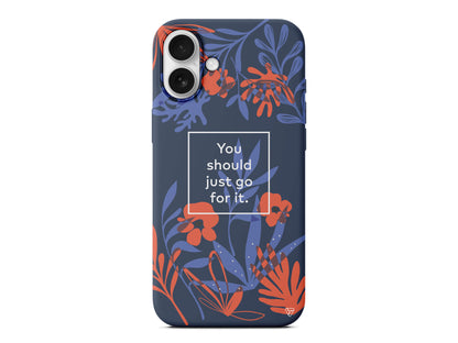 Just Go For it Lansman Model İçi Kadife Silikon Telefon Kılıfı – Plus Serisine Özel