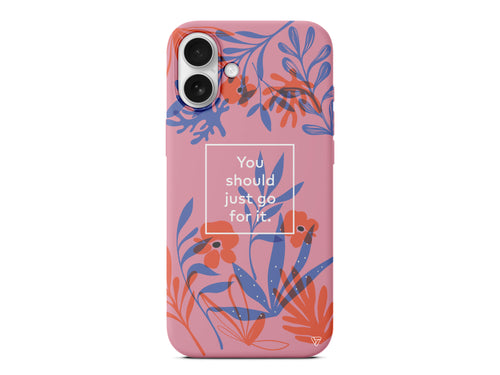 Just Go For it Lansman Model İçi Kadife Silikon Telefon Kılıfı – Plus Serisine Özel