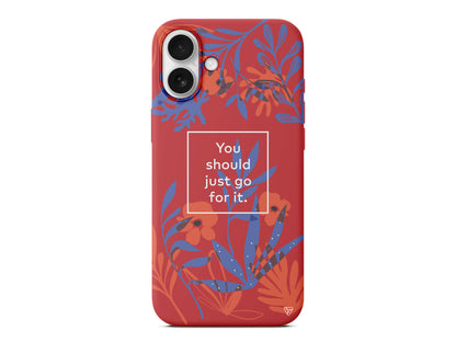 Just Go For it Lansman Model İçi Kadife Silikon Telefon Kılıfı – Plus Serisine Özel