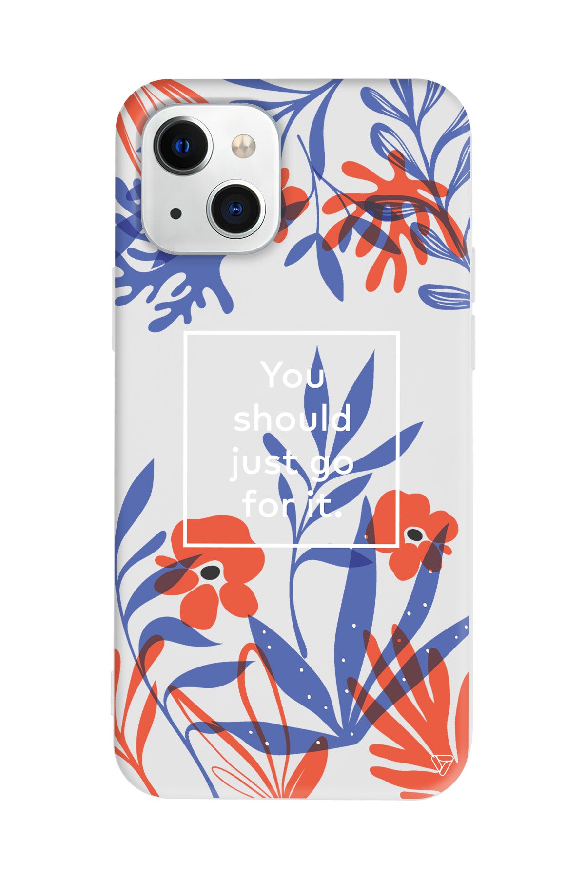 Just Go For it Lansman Model İçi Kadife Silikon Telefon Kılıfı