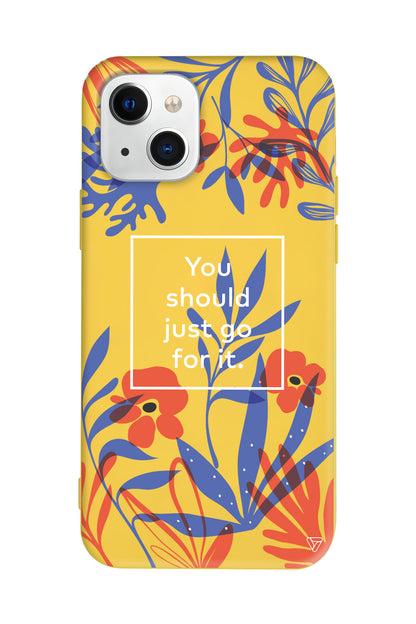 Just Go For it Lansman Model İçi Kadife Silikon Telefon Kılıfı – Plus Serisine Özel