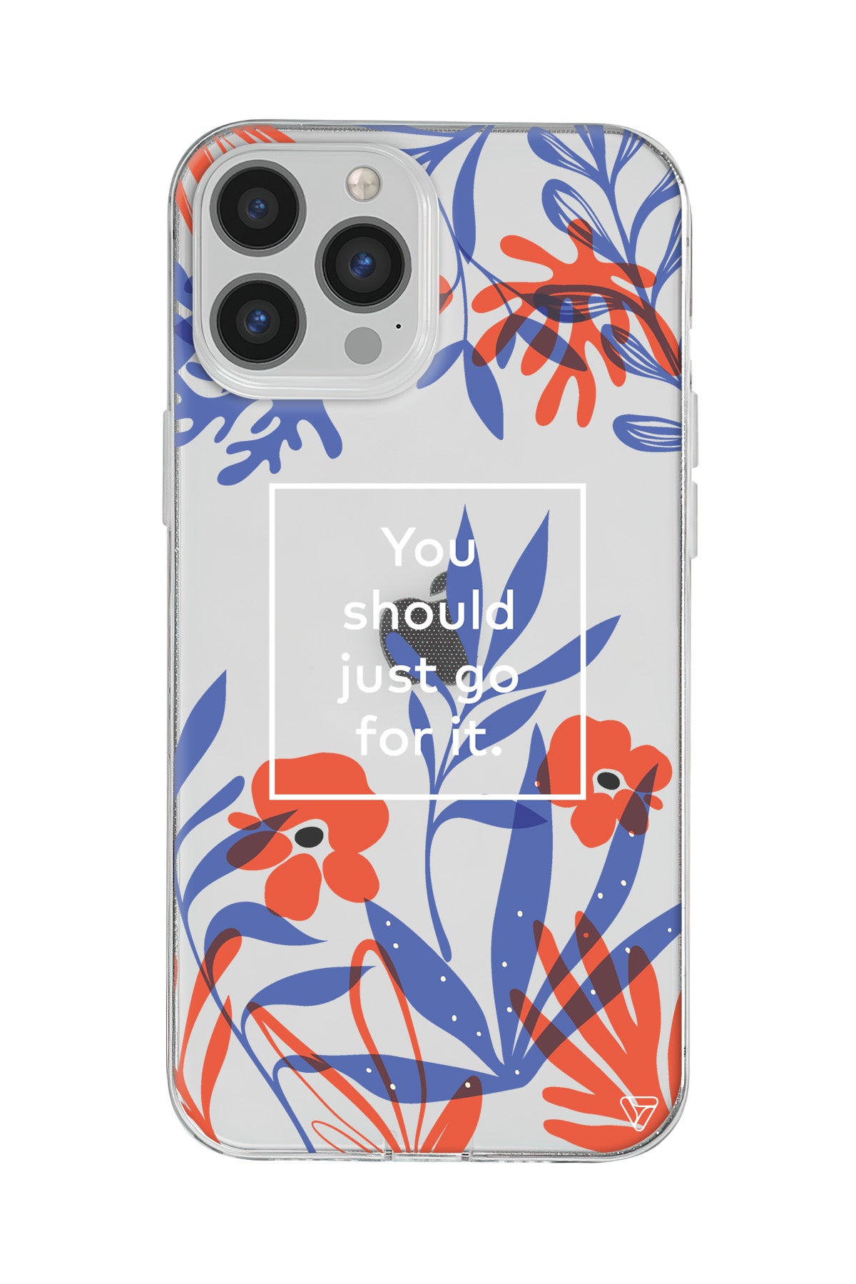 Just Go For it Lansman Model İçi Kadife Silikon Telefon Kılıfı