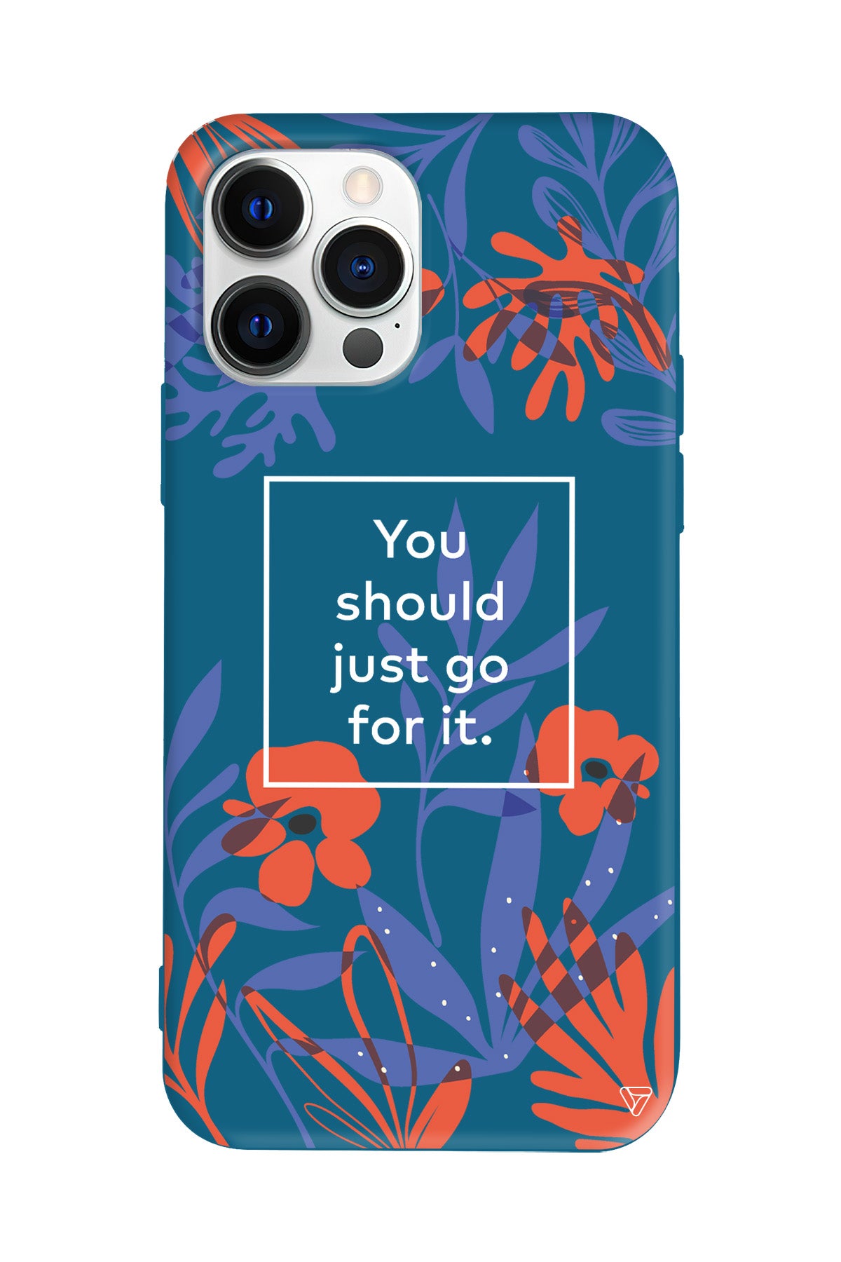 Just Go For it Lansman Model İçi Kadife Silikon Telefon Kılıfı