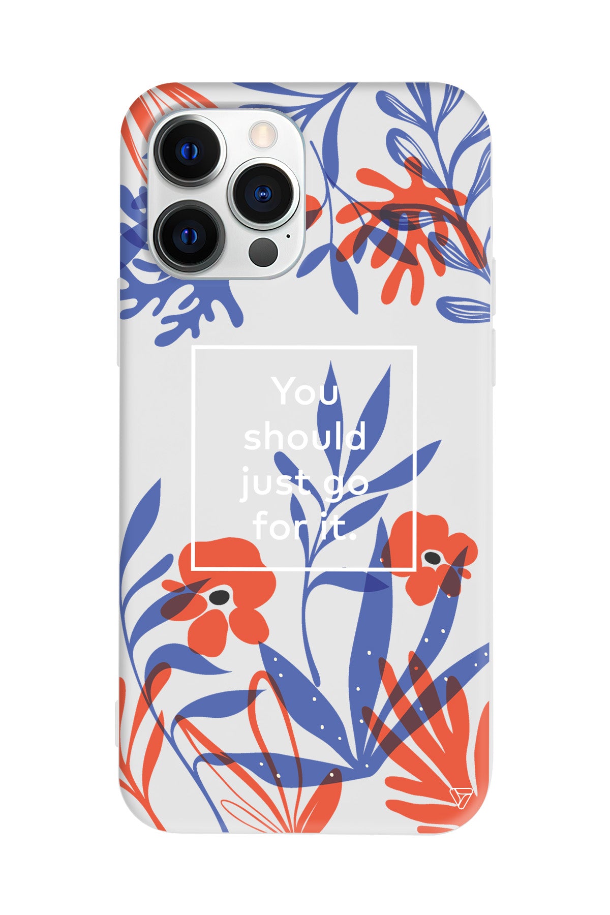 Just Go For it Lansman Model İçi Kadife Silikon Telefon Kılıfı