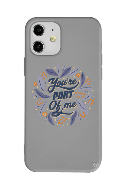 Part of Me Lansman Model İçi Kadife Silikon Telefon Kılıfı