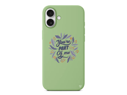 Part of Me Lansman Model İçi Kadife Silikon Telefon Kılıfı – Plus Serisine Özel