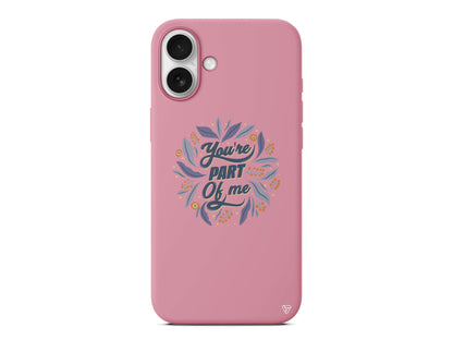 Part of Me Lansman Model İçi Kadife Silikon Telefon Kılıfı – Plus Serisine Özel