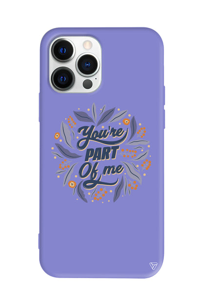 Part of Me Lansman Model İçi Kadife Silikon Telefon Kılıfı