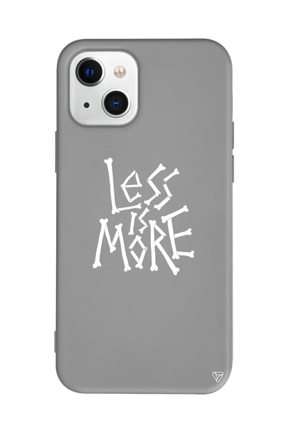 Less is More Lansman Model İçi Kadife Silikon Telefon Kılıfı – Plus Serisine Özel