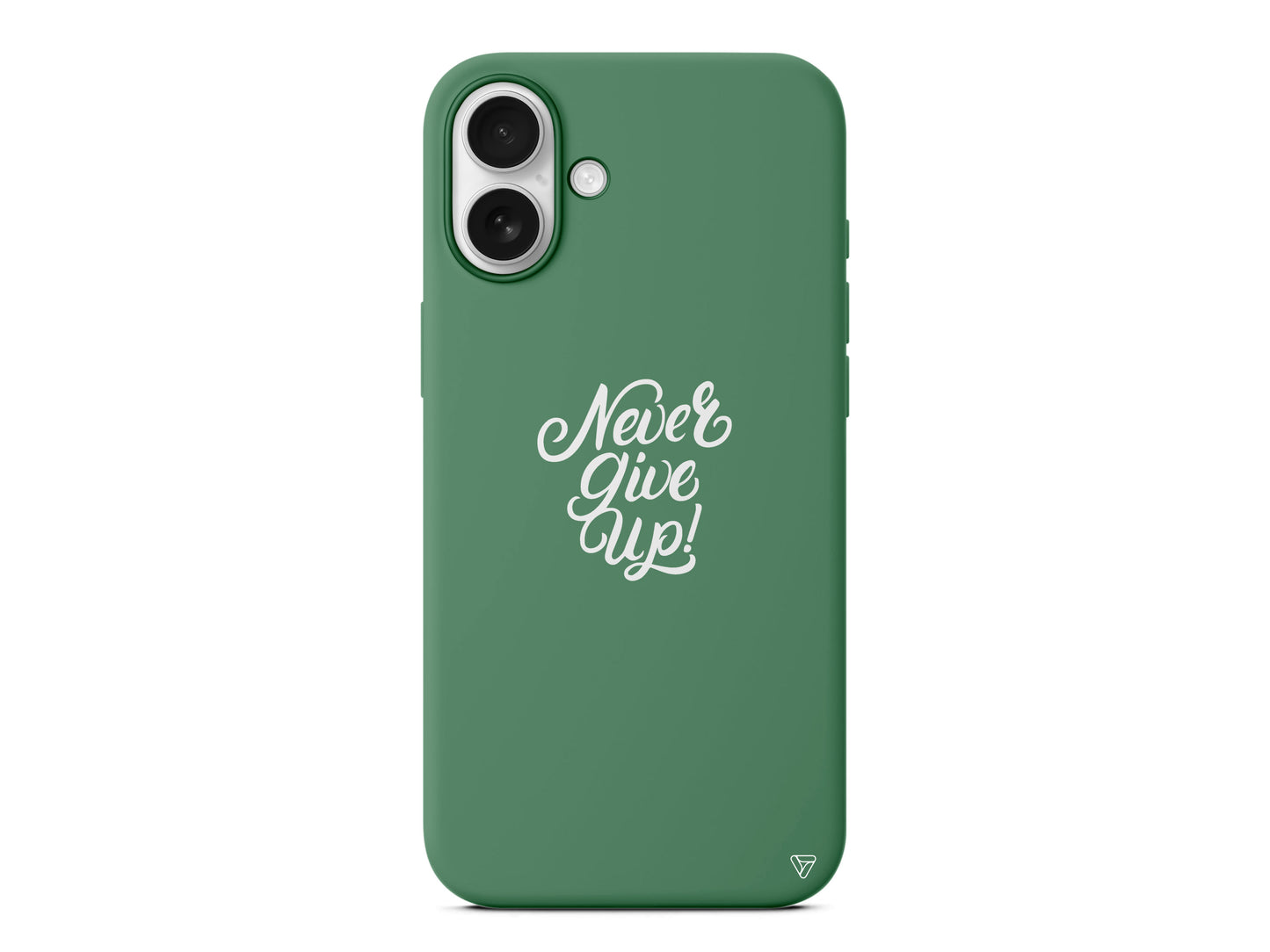 Never Give Up 3 Lansman Model İçi Kadife Silikon Telefon Kılıfı – Plus Serisine Özel