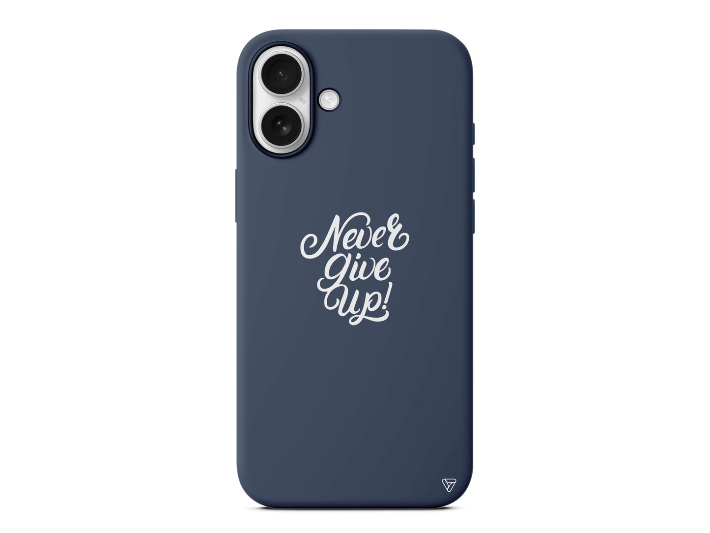 Never Give Up 3 Lansman Model İçi Kadife Silikon Telefon Kılıfı – Plus Serisine Özel