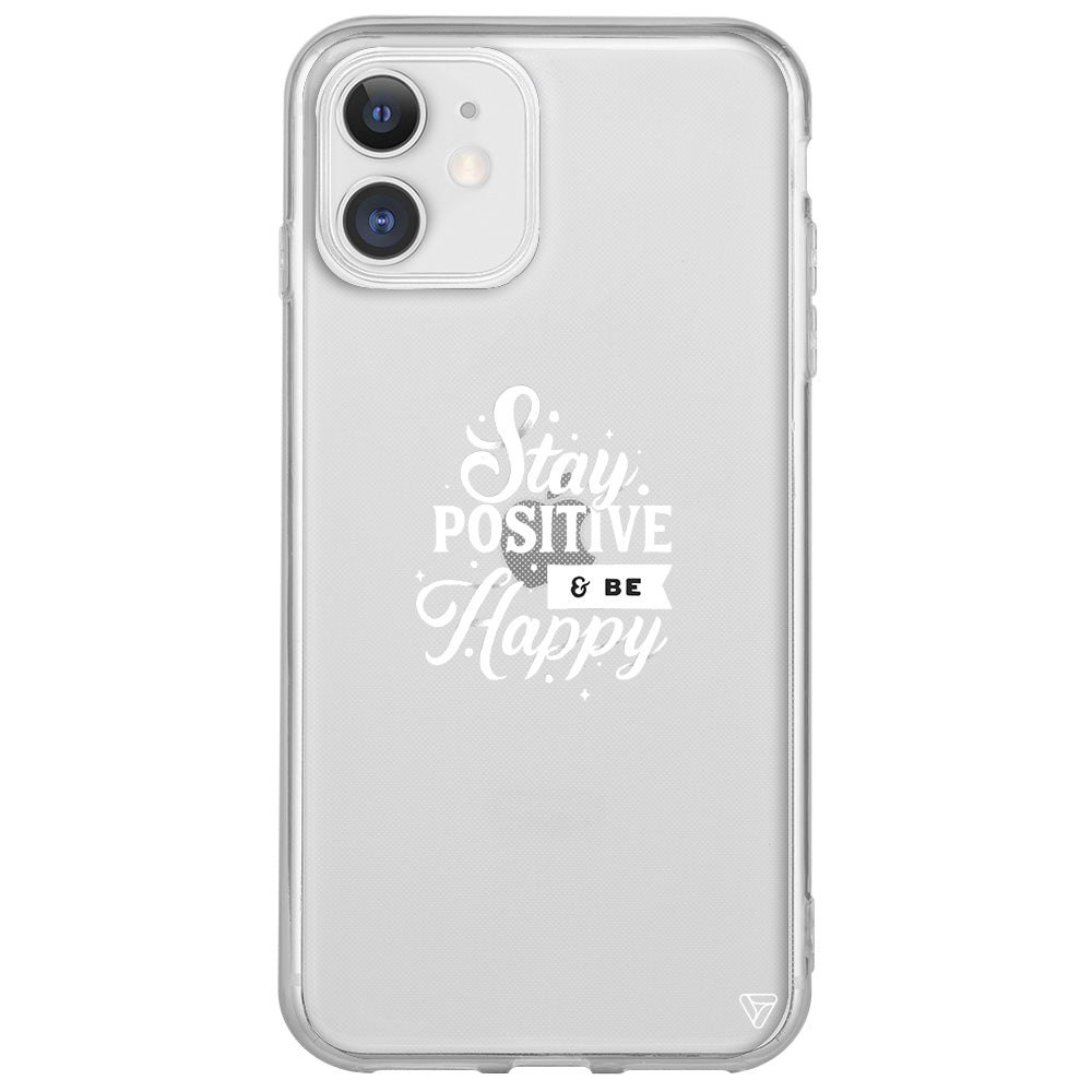 Stay Positive Lansman Model İçi Kadife Silikon Telefon Kılıfı