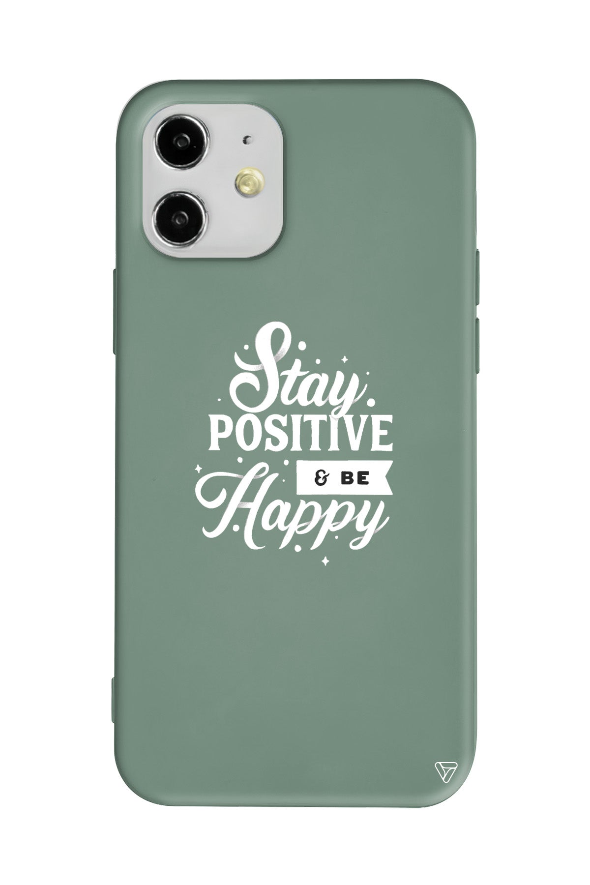 Stay Positive Lansman Model İçi Kadife Silikon Telefon Kılıfı