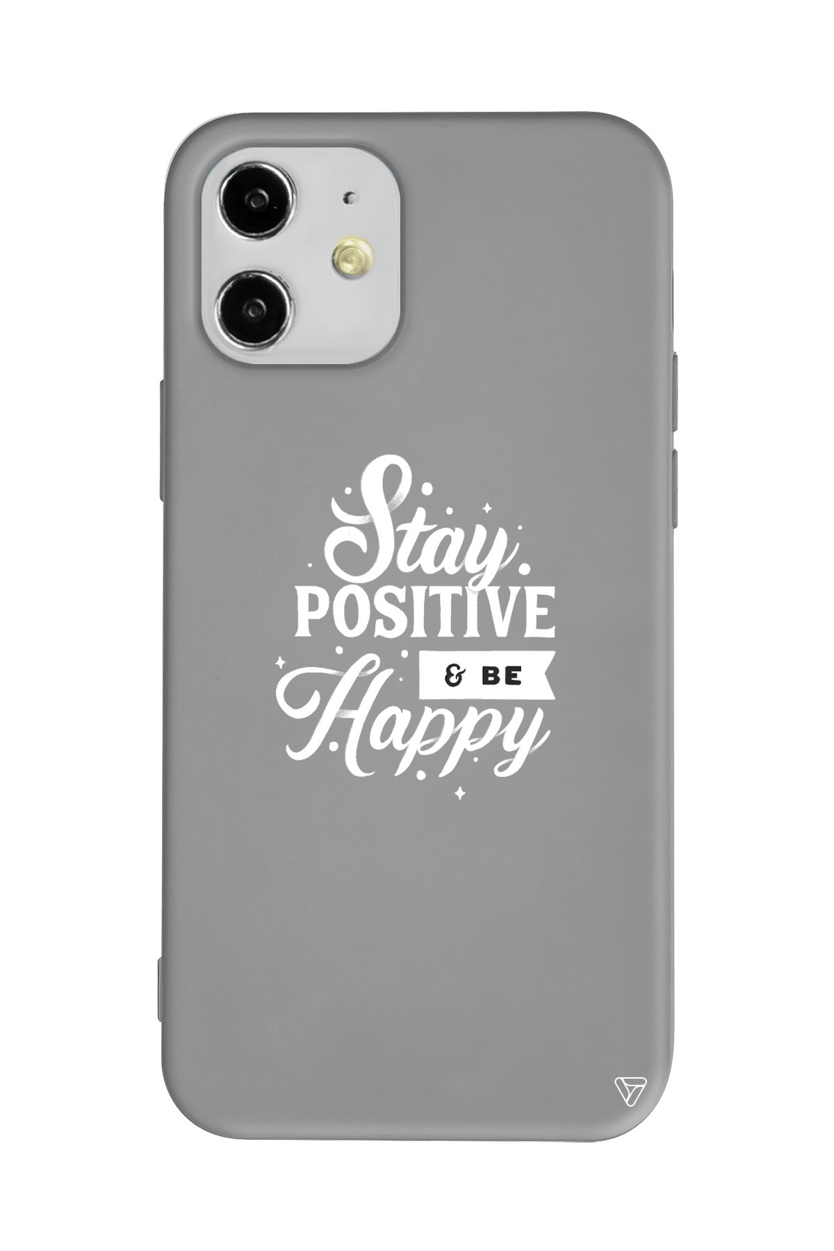 Stay Positive Lansman Model İçi Kadife Silikon Telefon Kılıfı
