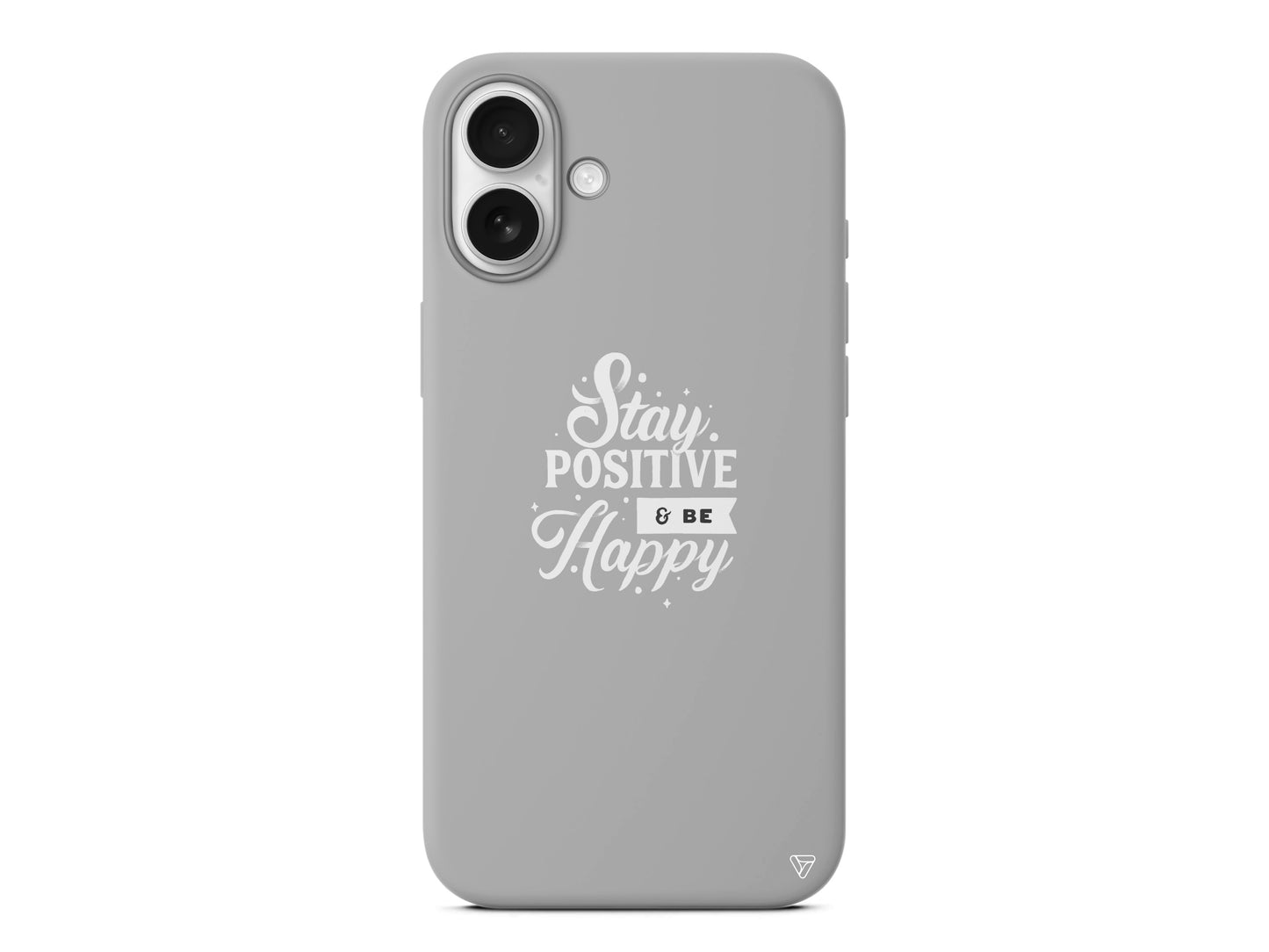 Stay Positive Lansman Model İçi Kadife Silikon Telefon Kılıfı