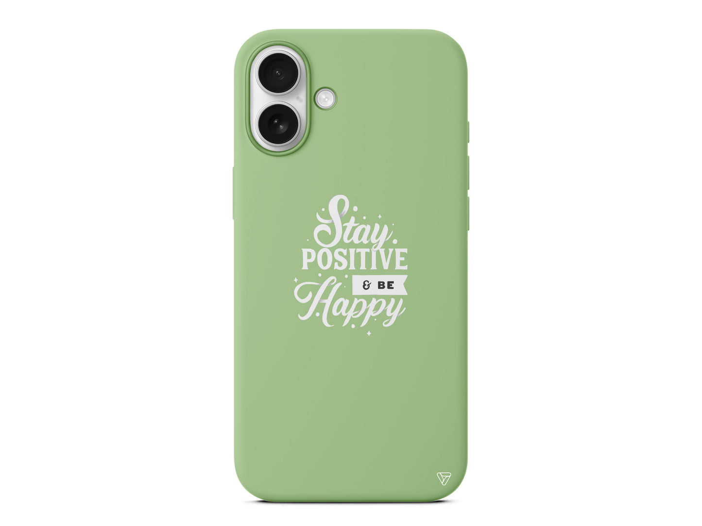 Stay Positive Lansman Model İçi Kadife Silikon Telefon Kılıfı