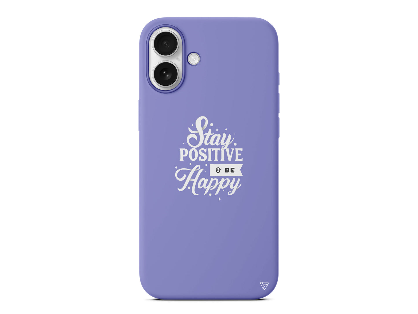 Stay Positive Lansman Model İçi Kadife Silikon Telefon Kılıfı – Plus Serisine Özel