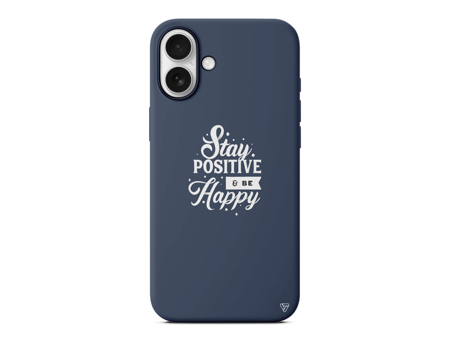 Stay Positive Lansman Model İçi Kadife Silikon Telefon Kılıfı