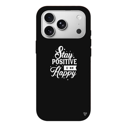 Stay Positive Lansman Model İçi Kadife Silikon Telefon Kılıfı