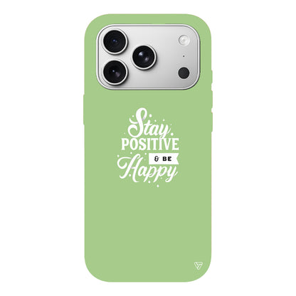 Stay Positive Lansman Model İçi Kadife Silikon Telefon Kılıfı
