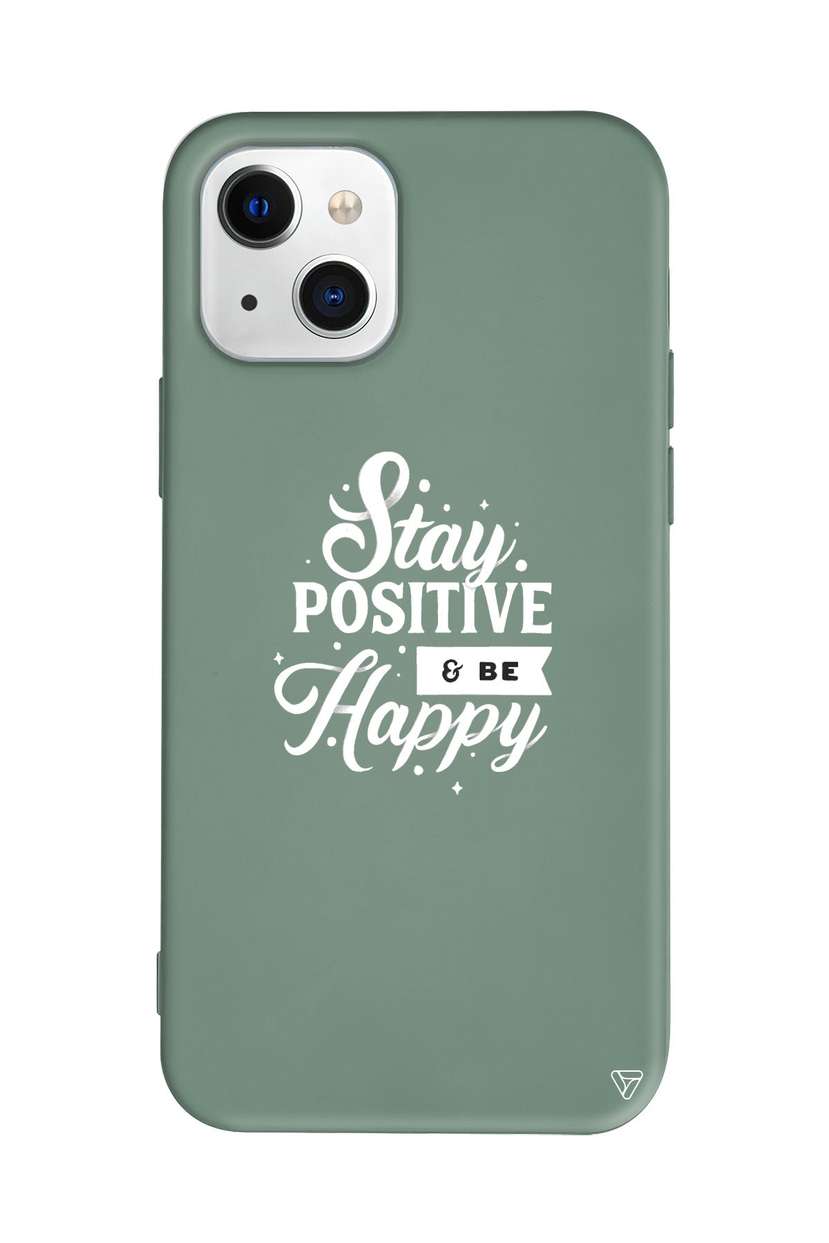 Stay Positive Lansman Model İçi Kadife Silikon Telefon Kılıfı – Plus Serisine Özel