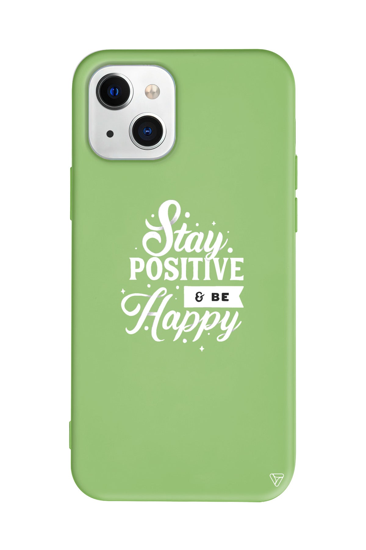 Stay Positive Lansman Model İçi Kadife Silikon Telefon Kılıfı – Plus Serisine Özel