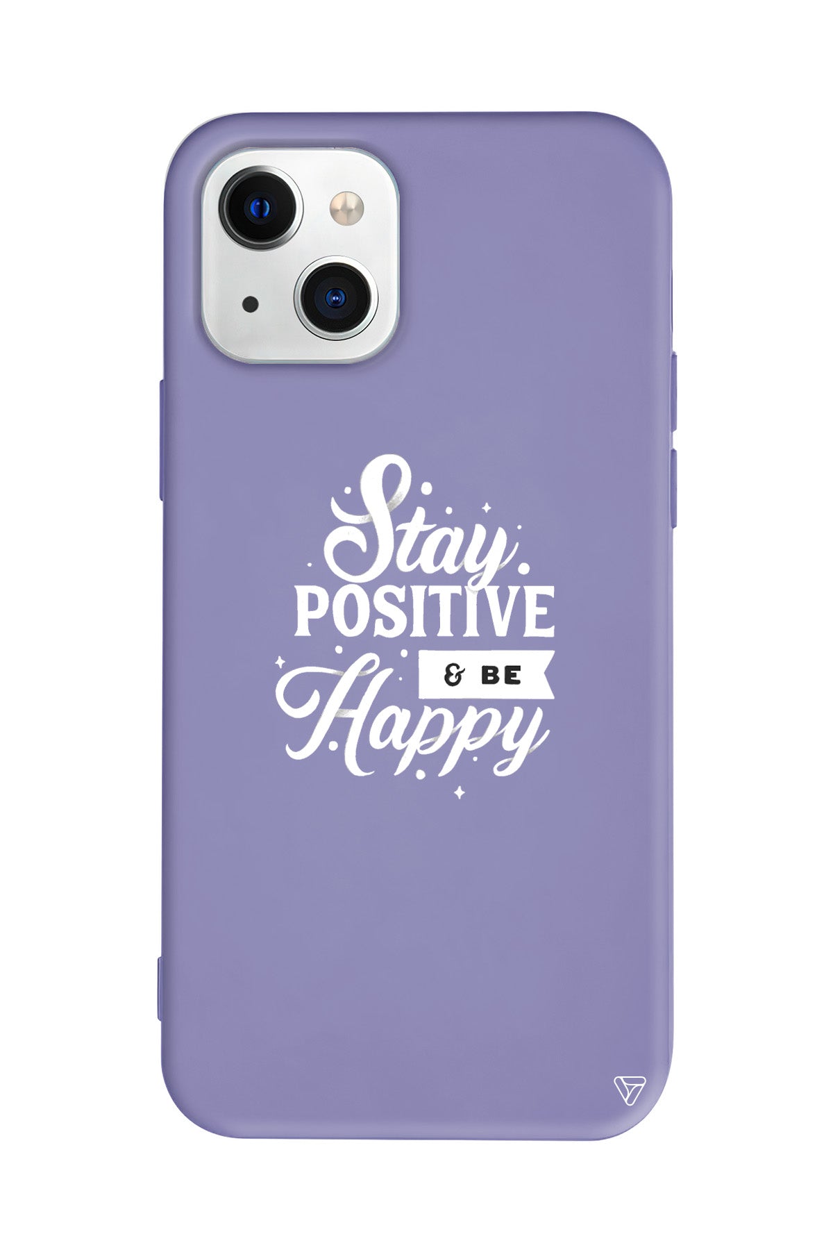 Stay Positive Lansman Model İçi Kadife Silikon Telefon Kılıfı