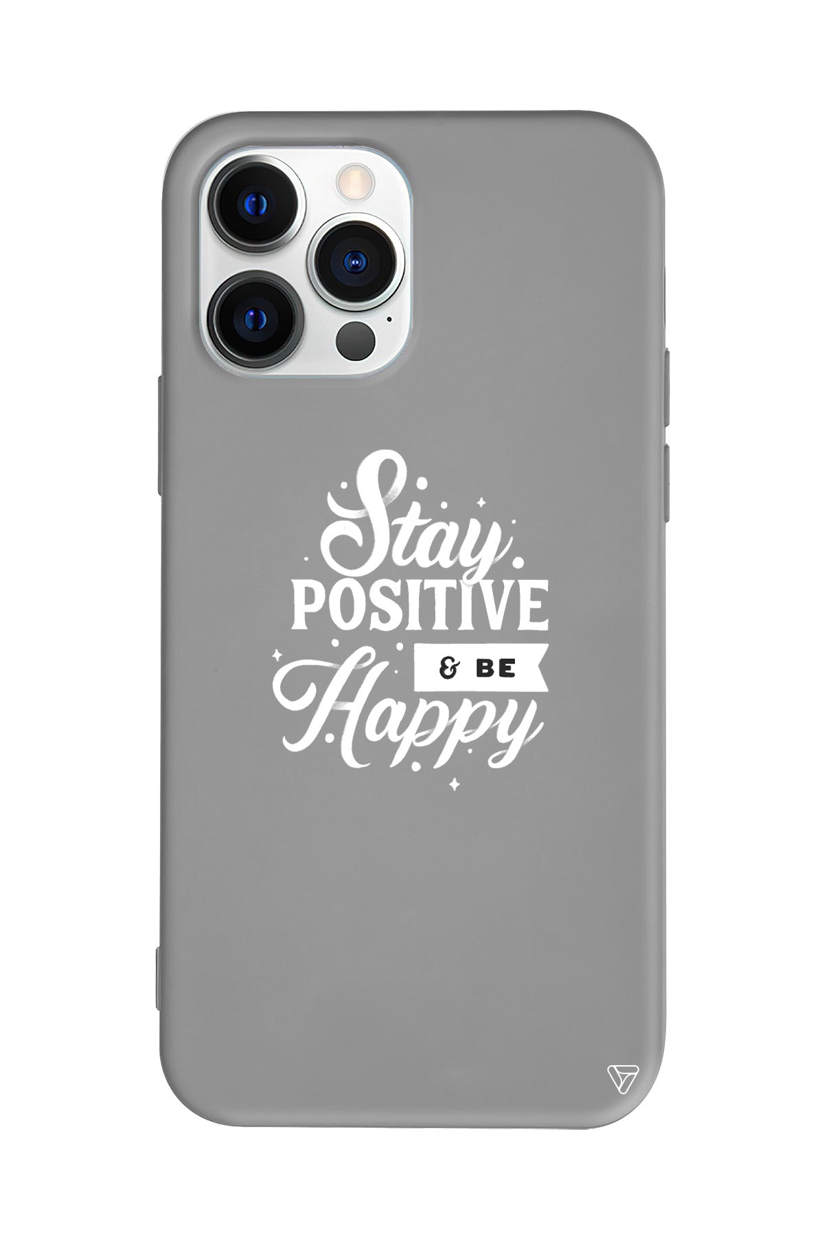 Stay Positive Lansman Model İçi Kadife Silikon Telefon Kılıfı