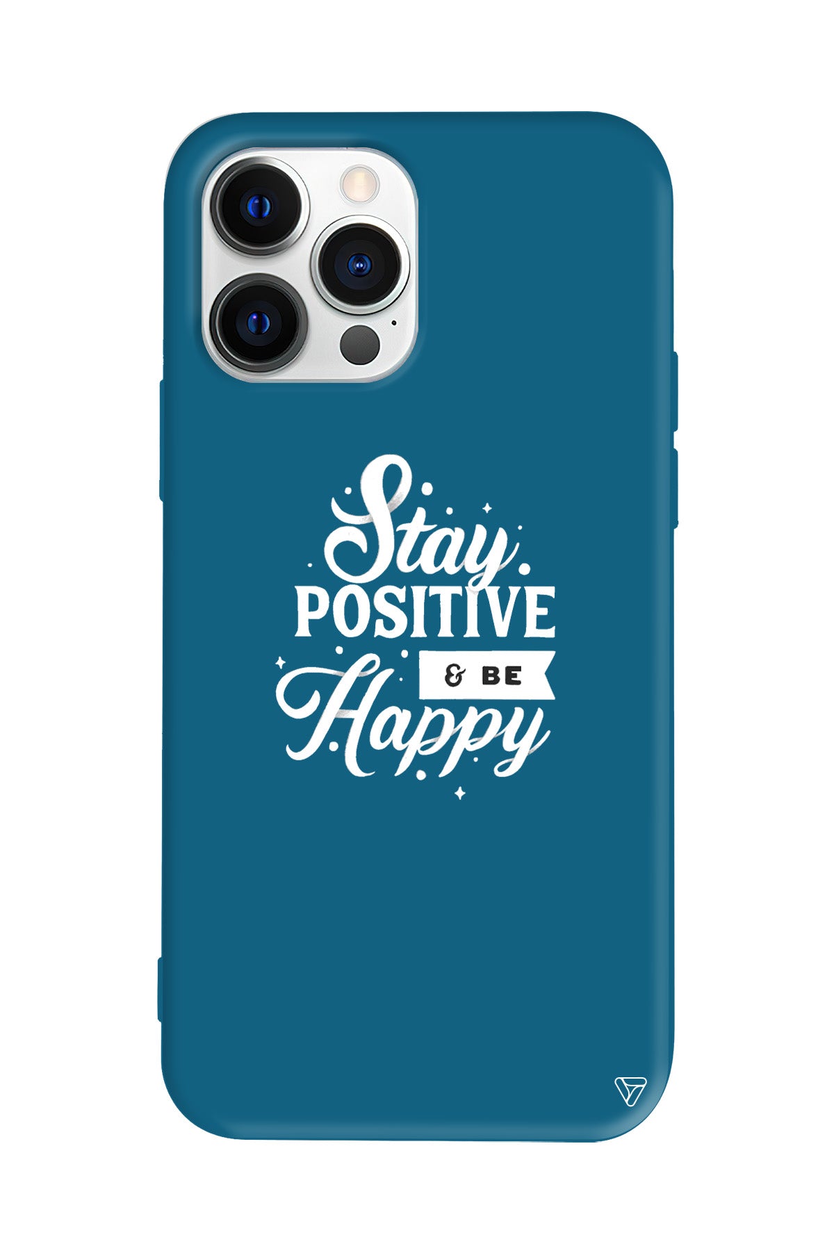 Stay Positive Lansman Model İçi Kadife Silikon Telefon Kılıfı