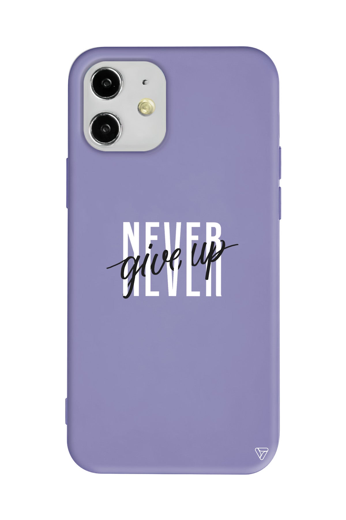 Never Give Up 4 Lansman Model İçi Kadife Silikon Telefon Kılıfı