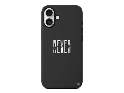 Never Give Up 4 Lansman Model İçi Kadife Silikon Telefon Kılıfı