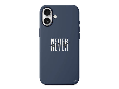 Never Give Up 4 Lansman Model İçi Kadife Silikon Telefon Kılıfı – Plus Serisine Özel