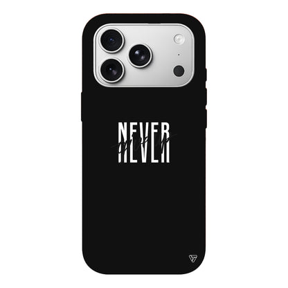 Never Give Up 4 Lansman Model İçi Kadife Silikon Telefon Kılıfı