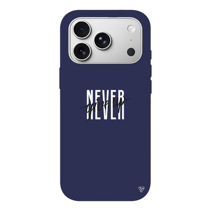 Never Give Up 4 Lansman Model İçi Kadife Silikon Telefon Kılıfı