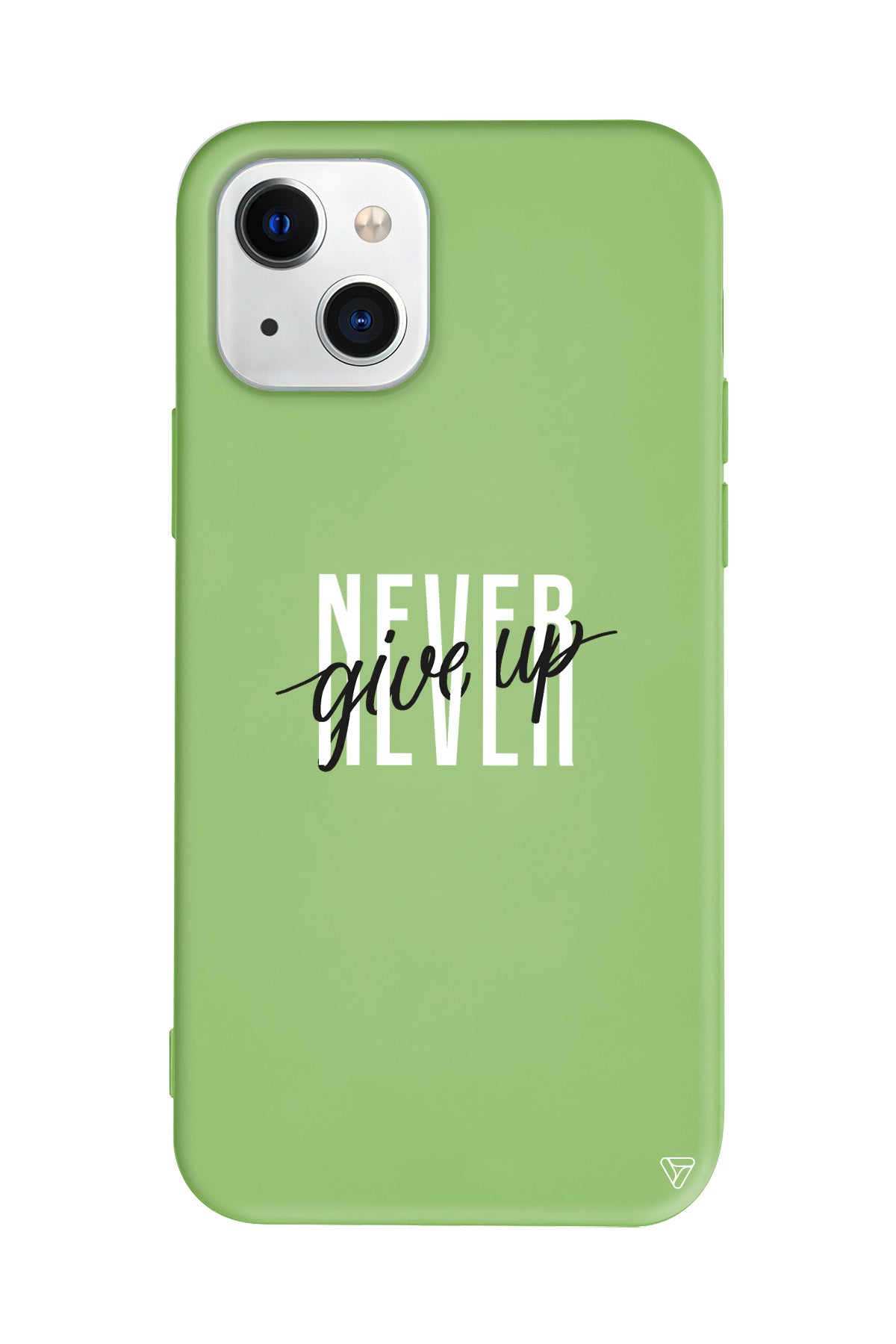 Never Give Up 4 Lansman Model İçi Kadife Silikon Telefon Kılıfı
